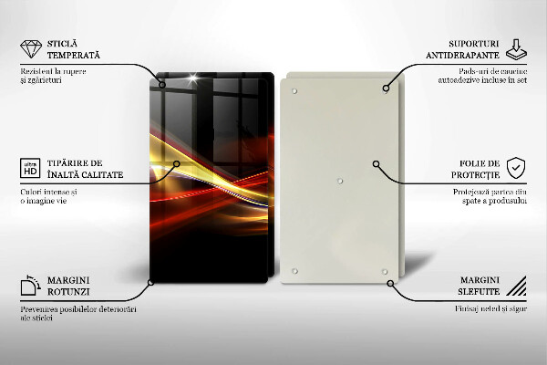 Kokkärlskydd Abstrakt rök och ljus