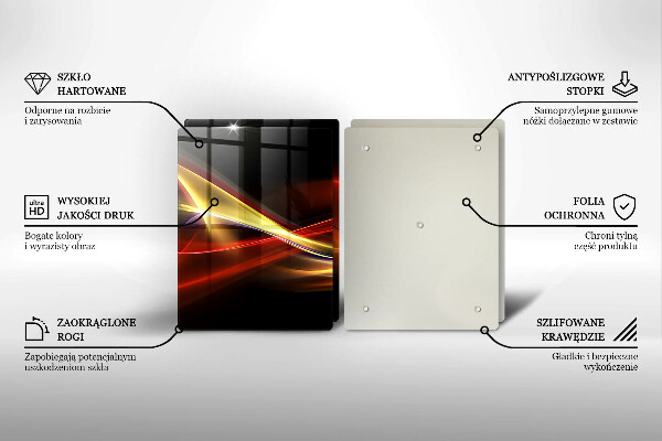 Kokkärlskydd Abstrakt rök och ljus