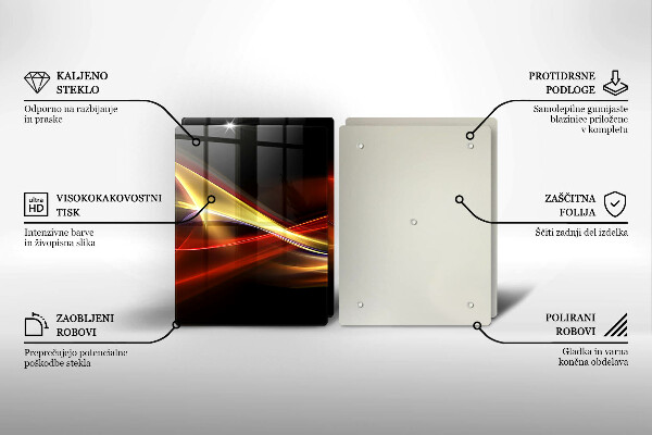 Kokkärlskydd Abstrakt rök och ljus