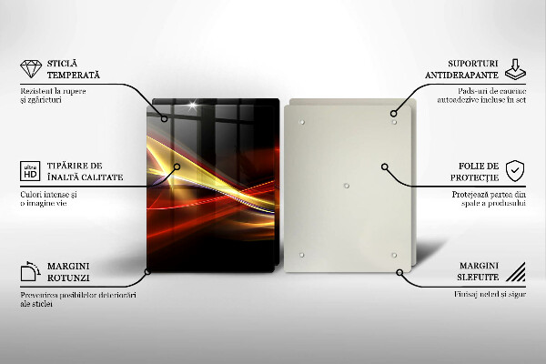 Kokkärlskydd Abstrakt rök och ljus
