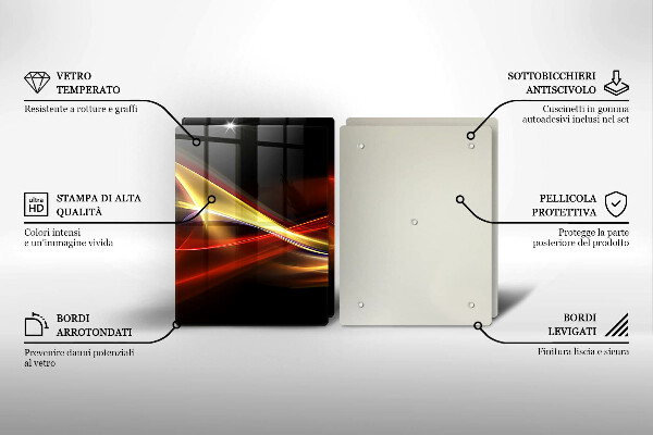 Kokkärlskydd Abstrakt rök och ljus
