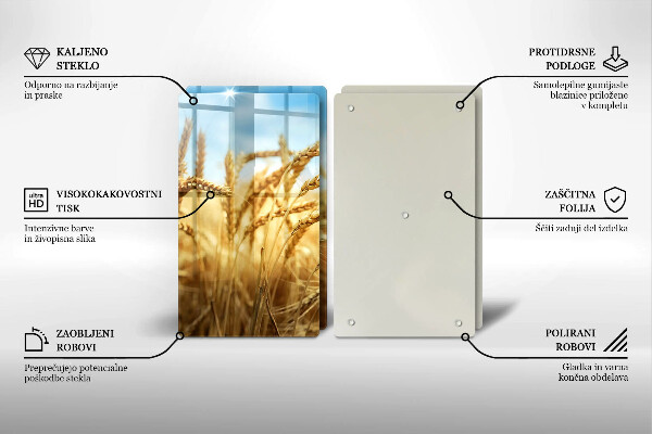 Skydd för induktionsspis Öron av säd på fältet