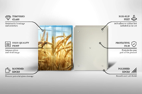 Skydd för induktionsspis Öron av säd på fältet