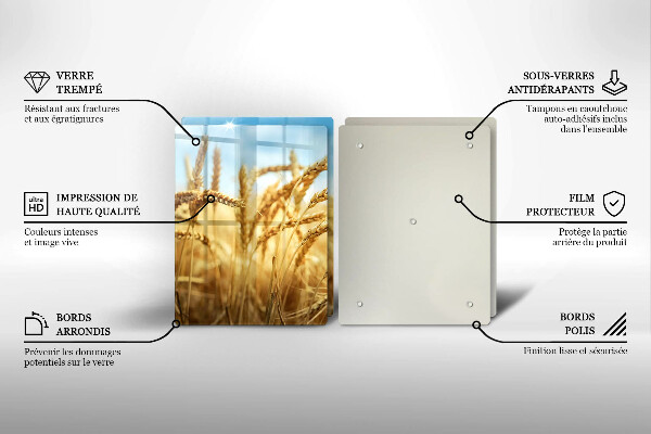Skydd för induktionsspis Öron av säd på fältet