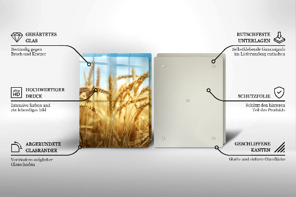 Skydd för induktionsspis Öron av säd på fältet