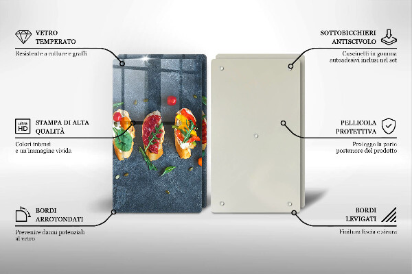 Skydd för spis Färgglada smörgåsar