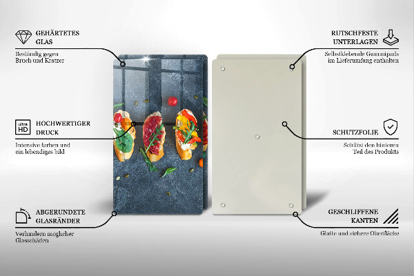 Skydd för spis Färgglada smörgåsar