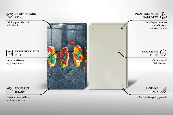 Skydd för spis Färgglada smörgåsar