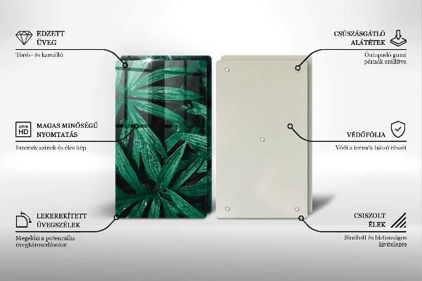 Skydd för spis Växter löv