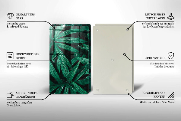 Skydd för spis Växter löv