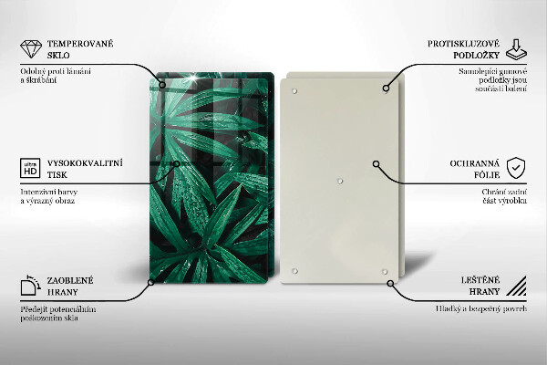 Skydd för spis Växter löv