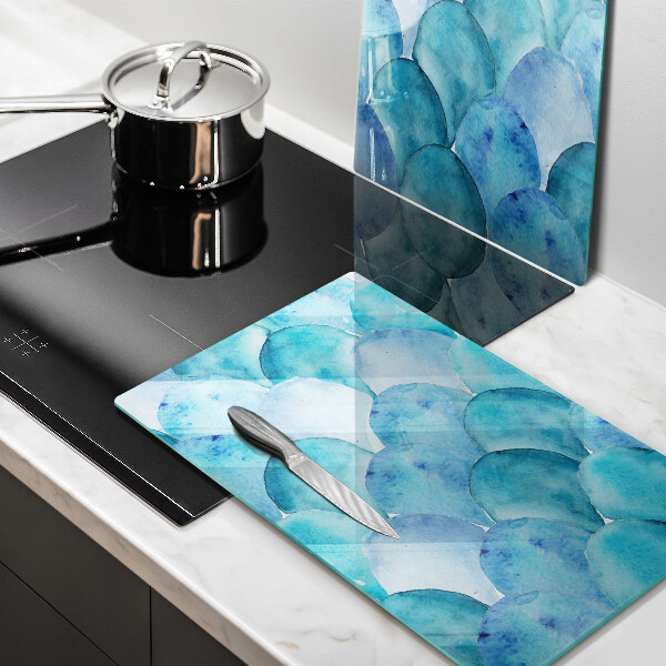 Skyddsplatta för spis Akvarell skalor