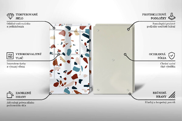 Skyddsplatta för spis Dekorativ sten