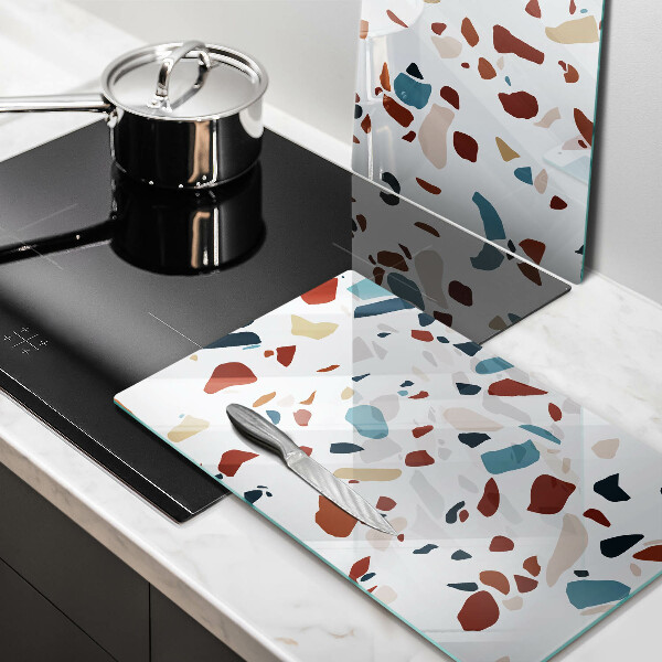 Skyddsplatta för spis Dekorativ sten