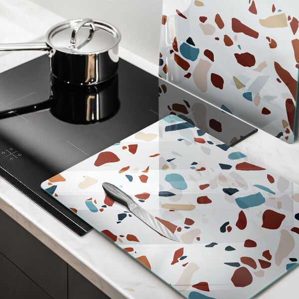 Skyddsplatta för spis Dekorativ sten