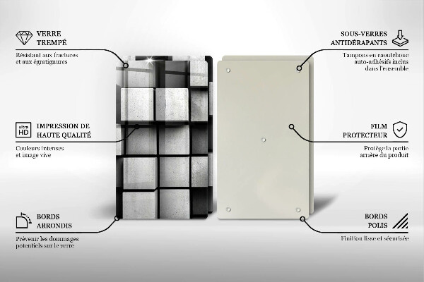 Skyddsplatta för spis 3D Geometri Bakgrund