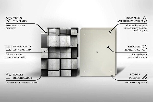 Skyddsplatta för spis 3D Geometri Bakgrund
