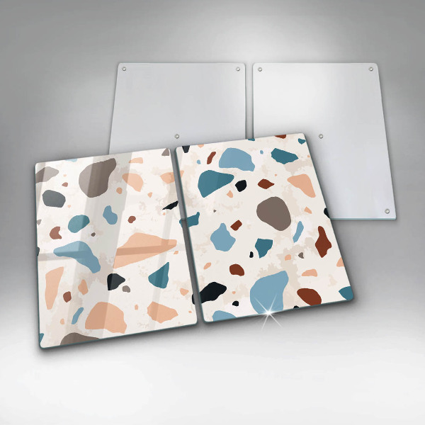 Skyddsplatta för spis Dekorativt stengods