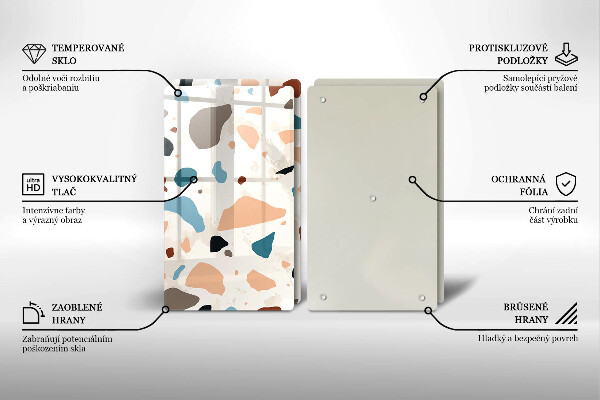 Skyddsplatta för spis Dekorativt stengods