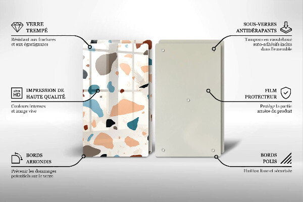 Skyddsplatta för spis Dekorativt stengods