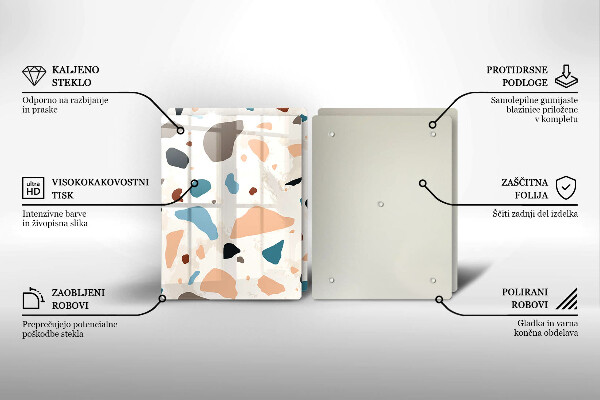 Skyddsplatta för spis Dekorativt stengods