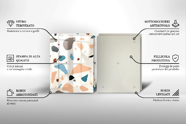 Skyddsplatta för spis Dekorativt stengods