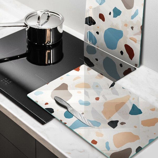 Skyddsplatta för spis Dekorativt stengods