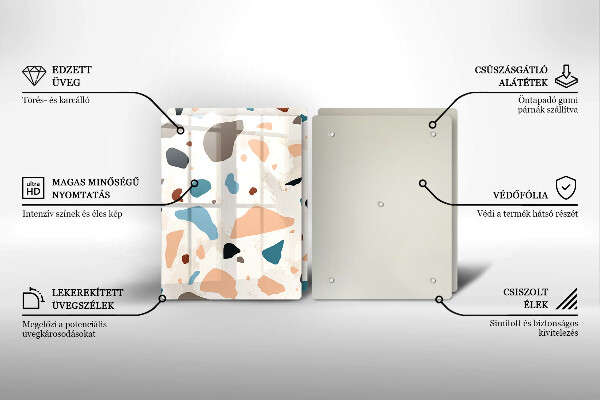 Skyddsplatta för spis Dekorativt stengods