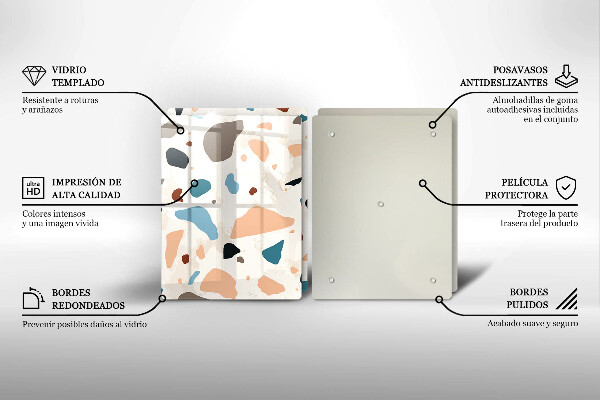 Skyddsplatta för spis Dekorativt stengods