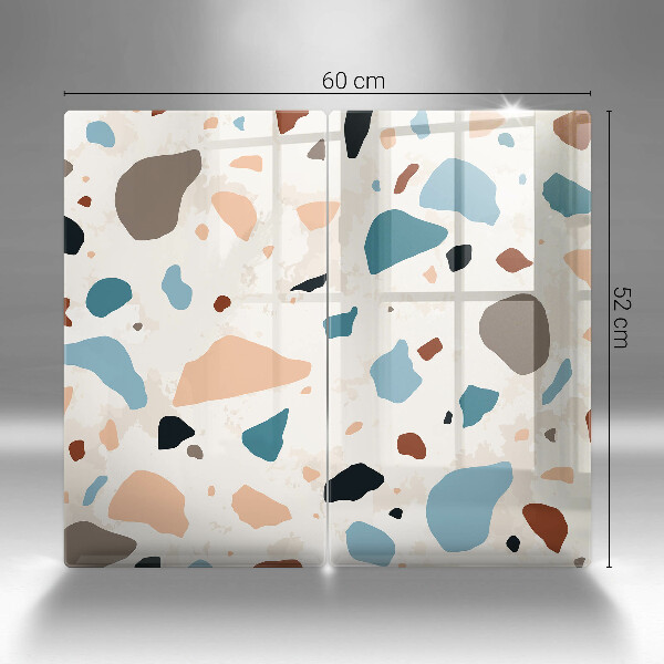 Skyddsplatta för spis Dekorativt stengods