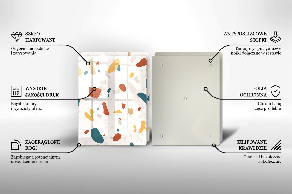 Skyddsplatta för spis Dekorativt stengods