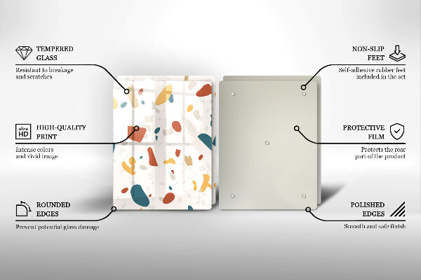 Skyddsplatta för spis Dekorativt stengods