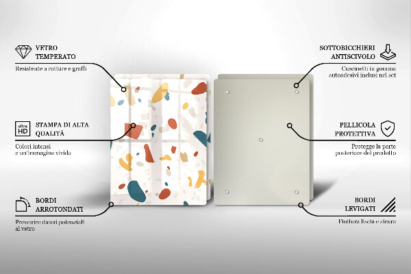 Skyddsplatta för spis Dekorativt stengods