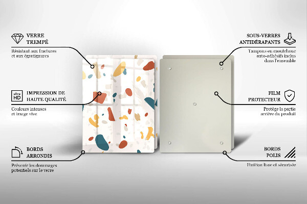 Skyddsplatta för spis Dekorativt stengods