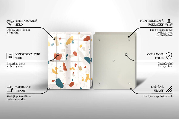 Skyddsplatta för spis Dekorativt stengods