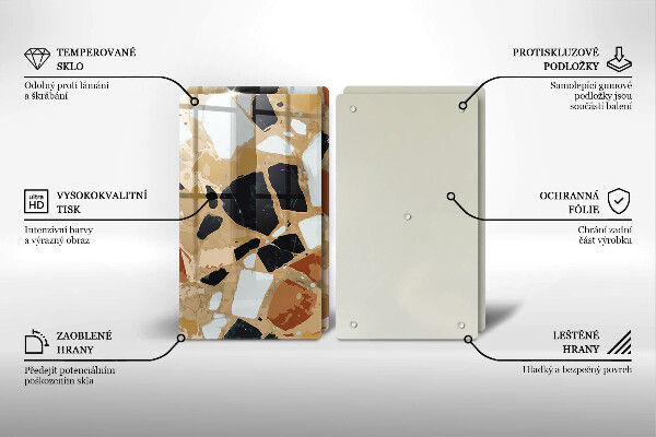 Skyddsplatta för spis Dekorativ stenplatta