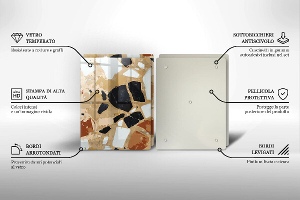 Skyddsplatta för spis Dekorativ stenplatta