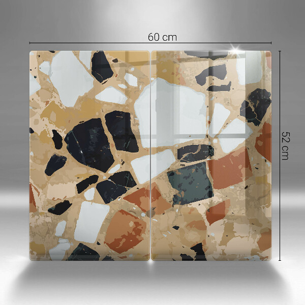 Skyddsplatta för spis Dekorativ stenplatta