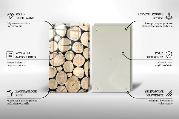 Kokkärlskydd Trästammar