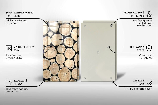 Kokkärlskydd Trästammar