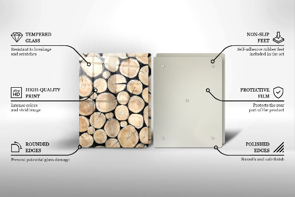 Kokkärlskydd Trästammar