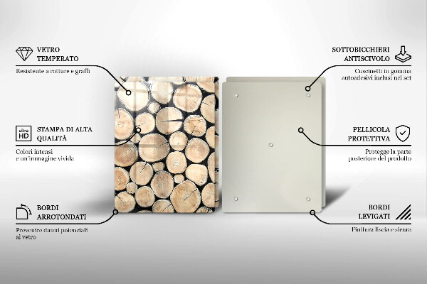 Kokkärlskydd Trästammar