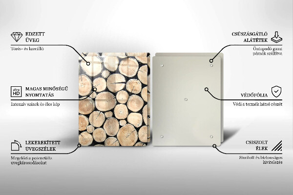 Kokkärlskydd Trästammar