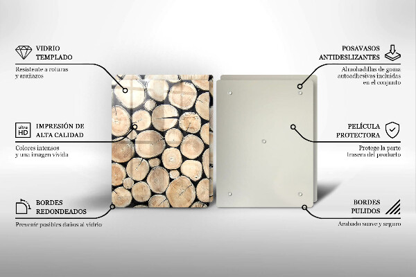 Kokkärlskydd Trästammar