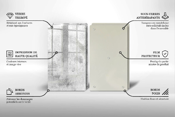 Skydd för spis Betongstruktur