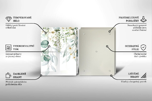 Skydd för spis Akvarellväxter