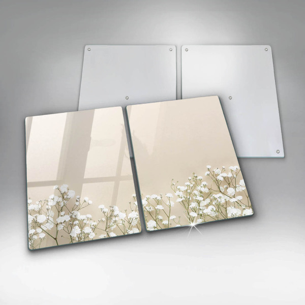 Skydd för spis Gypsophila boho blommor