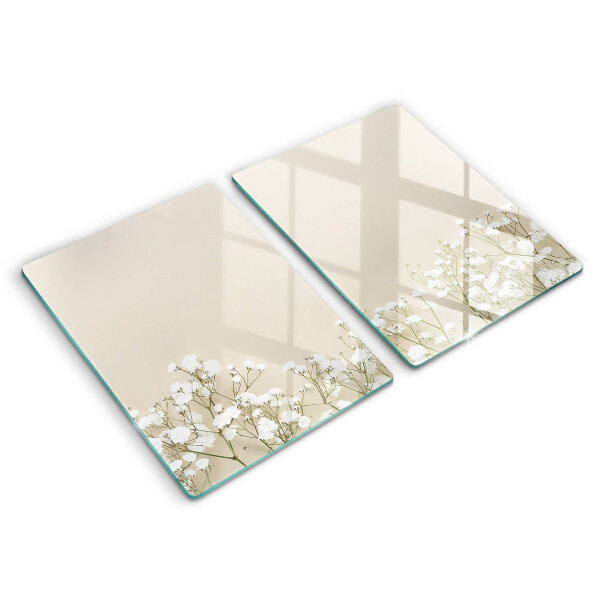 Skydd för spis Gypsophila boho blommor