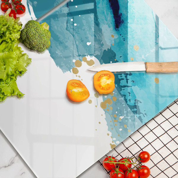 Skydd för spis Blå fläckar