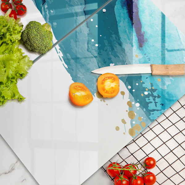 Skydd för spis Blå fläckar